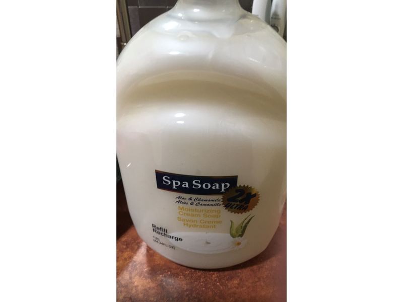 Spa Soap Moisturizing Cream Soap, Aloe & Chamamile, 64.24 fl oz/1.9 L, Refill