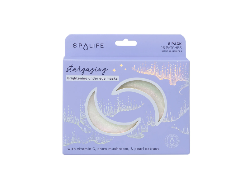 Spalife Brightening Uder Eye Masks, Stargazing, 16 Count, Pack Of 8