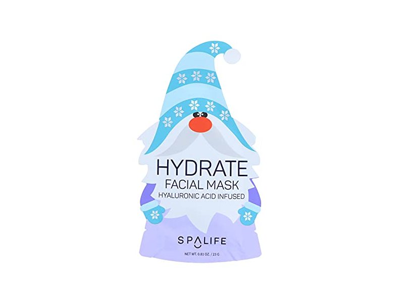 SpaLife Hydrate Facial Mask, Hyaluronic Acid, 0.81 oz/2.3 g