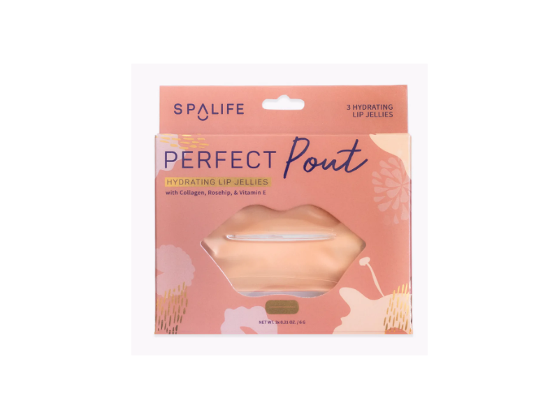 SpaLife Perfect Pout 3 Hydrating Lip Jellies, Collagen, Rosehip & Vitamin E, 6 g