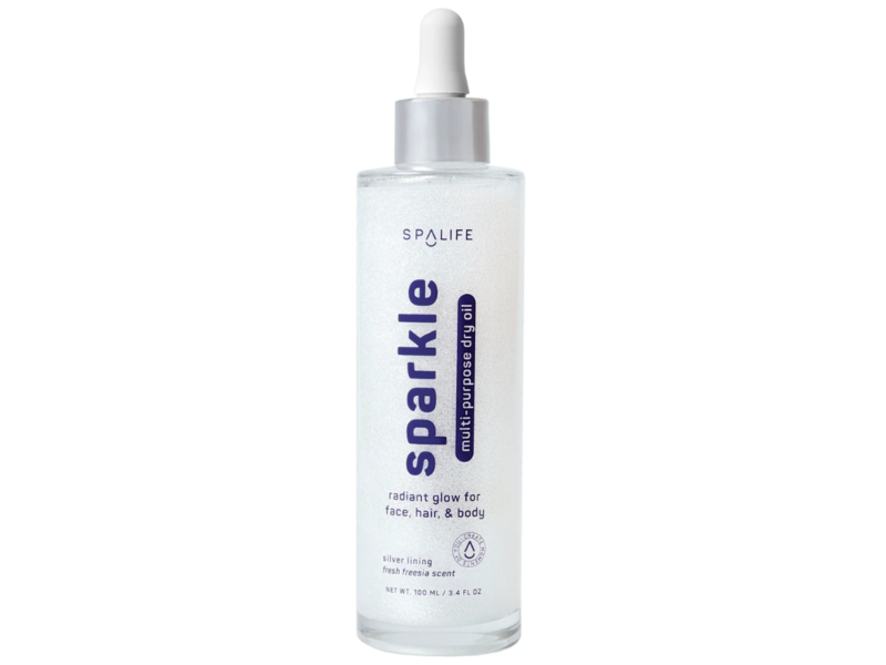 SpaLife Sparkle Multi-Purpose Dry Oil, Fresh Freesia, 3.4 fl oz/100 mL
