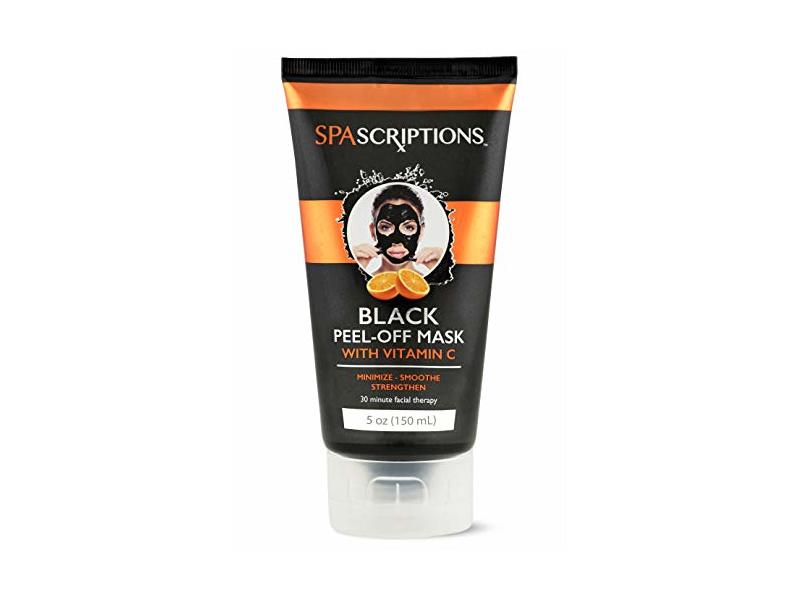 SpaScriptions Black Peel-Off Mask, Vitamin C, 5 oz/150 mL