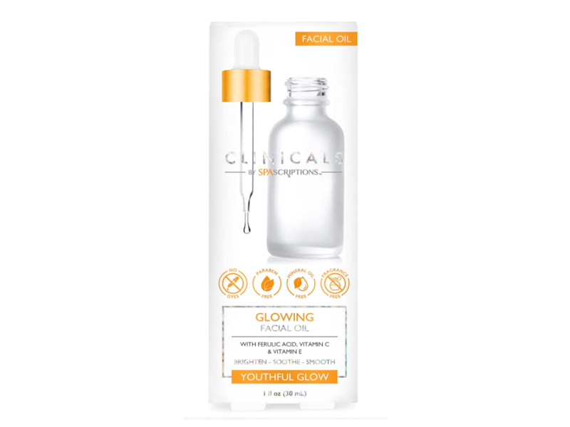 SpaScriptions Clinicals Glowing Facial Oil, 1 fl oz/30 mL
