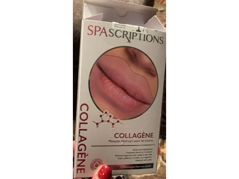 Spascriptions Collagene Hydrogel Lip Mask, 4 Pack