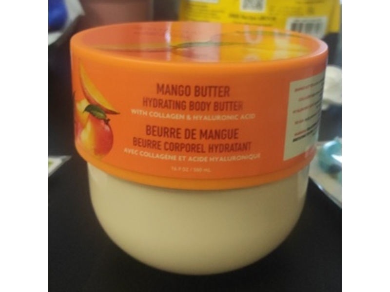 Spascriptions Hydrating Body Butter, Mango Butter, Collagen Hyaluronic Acid, 16.9 oz/500 mL