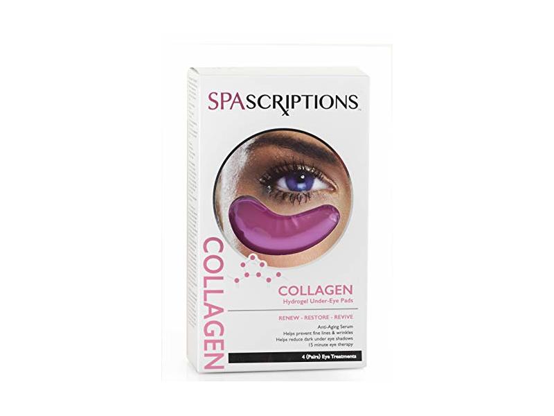 Spascriptions Hydrogel Under Eye Pads, Collagen, 4 Pairs