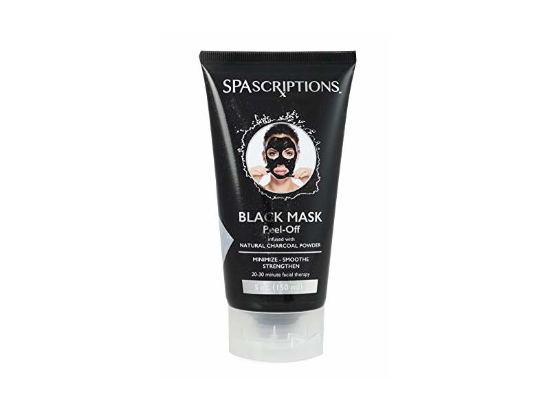 Spascriptions Peel-Off Black Mask, Charcoal, 5 oz/150 mL