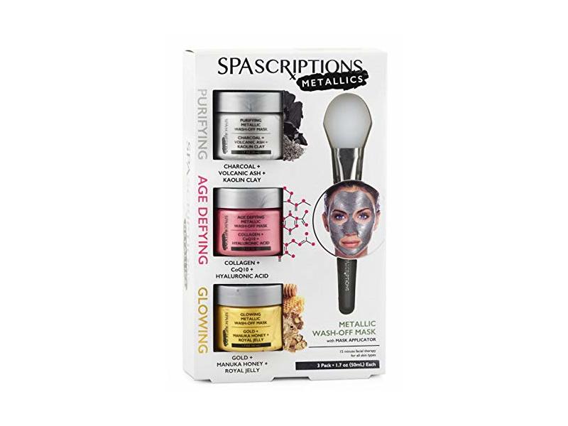 Spascriptions Purifying, Age Defying and Glowing Metallic Wash-Off Masks