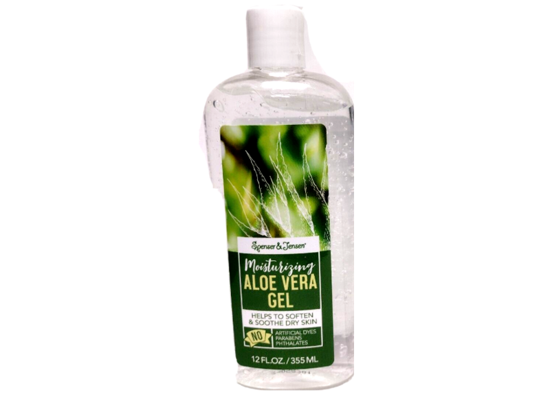 Spenser & Jensen Moisturizing Gel, Aloe Vera, 12 fl oz/355 mL