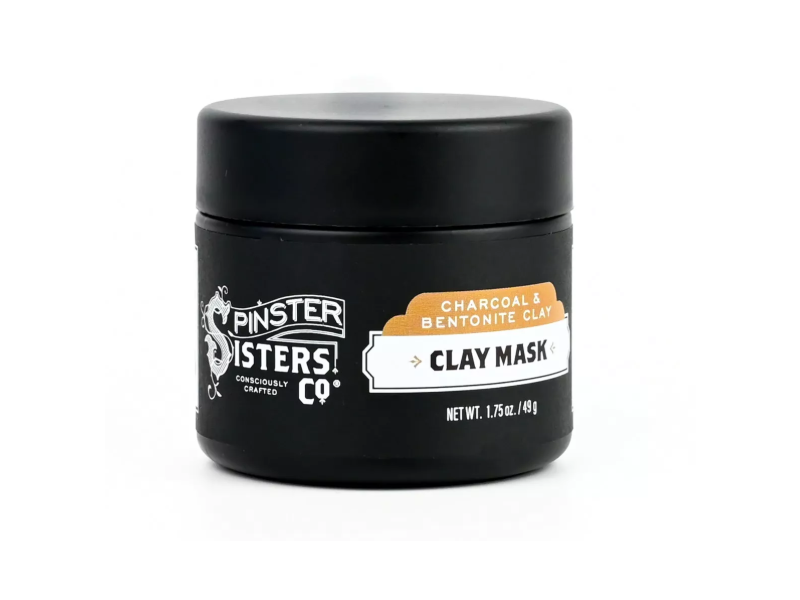 Spinster Sisters Co. Clay Mask, Charcoal & Bentonite, 1.75 oz/49 g