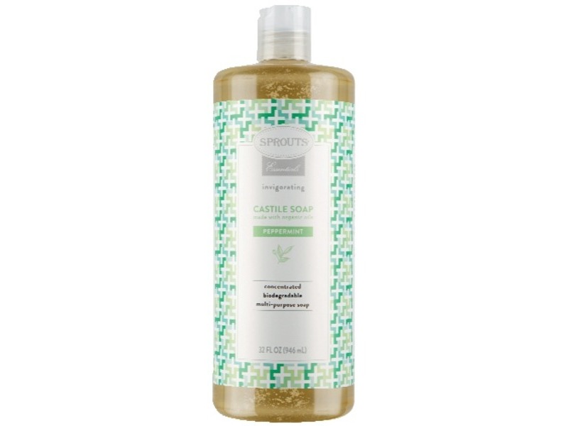 Sprouts Castile Soap, Peppermint, 32 fl oz