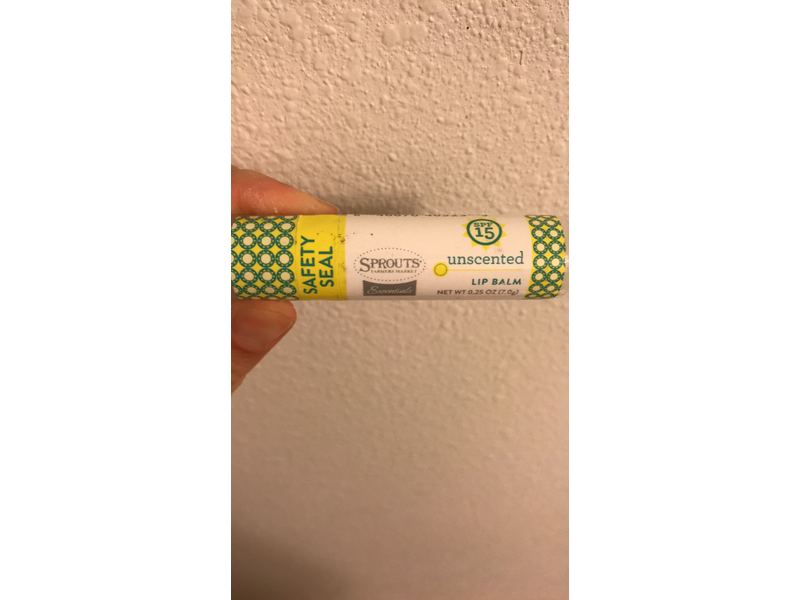 Sprouts Farmers Market Lip Balm, Unscented, 0.25 oz