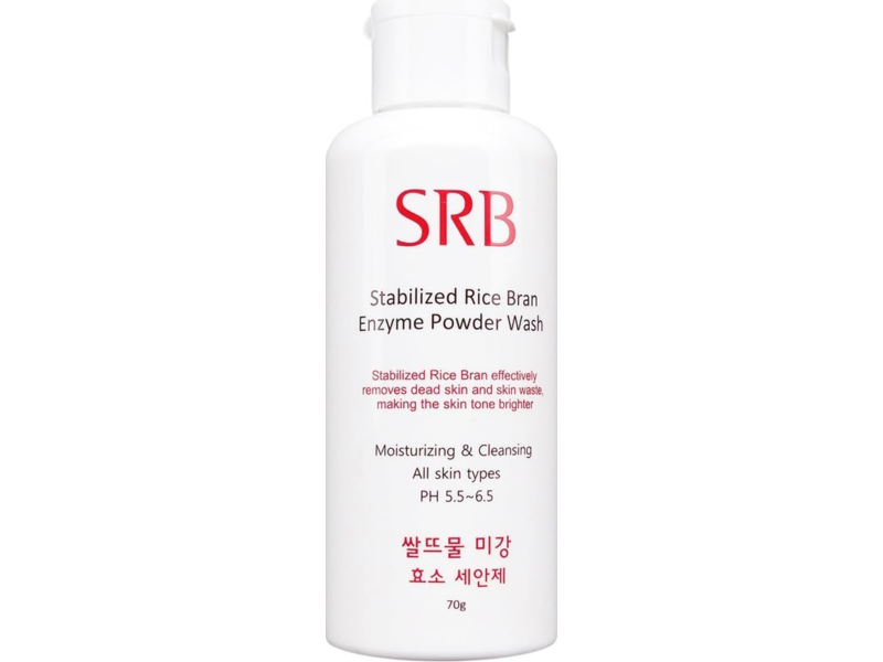 SRB Moisturizing & Cleansing Enzyme Powder Wash, Stabilized Rice Bran, 70 g