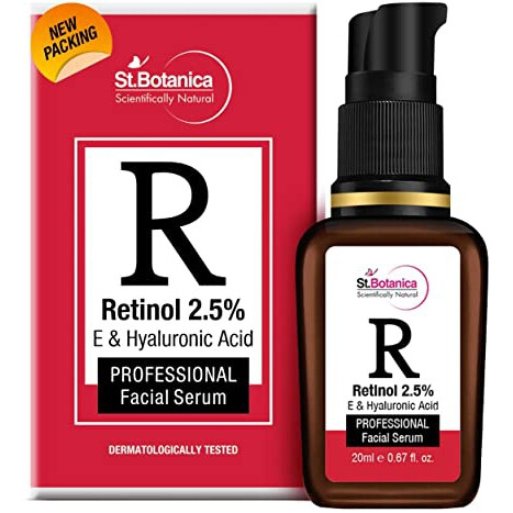 Retinol 2.5% + E & Hyaluronic Acid Professional Facial Serum