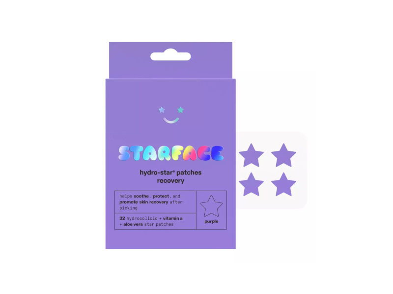 StarFace Hydro-Star Patches Recovery, Purple, 32 Count