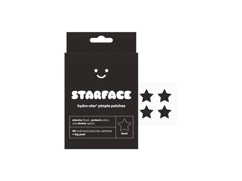 Starface Hydro-Star Pimple Patches, Black, 96 Count