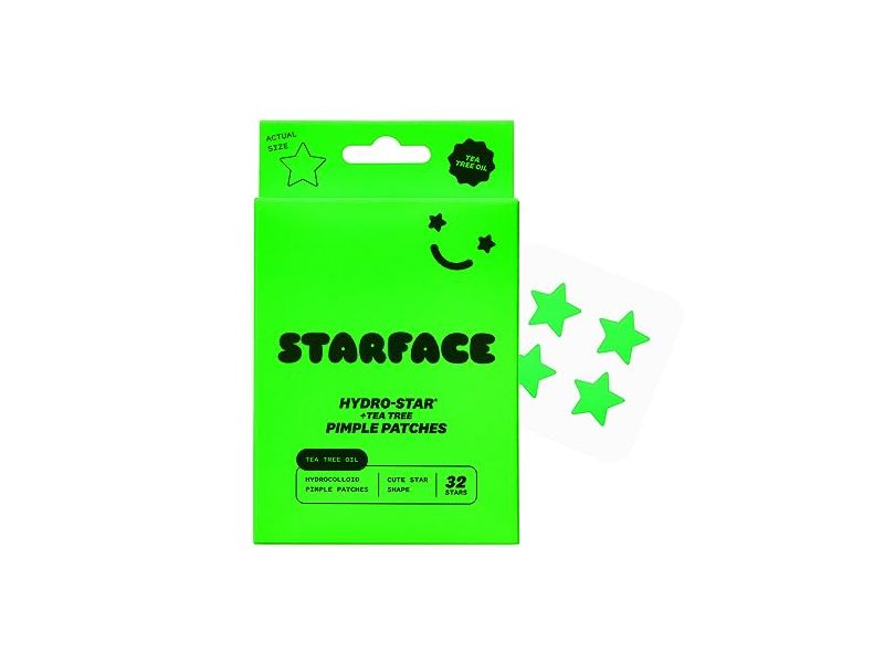 Starface Hydro - Star Pimple Patches, Tea Tree, 32 Count