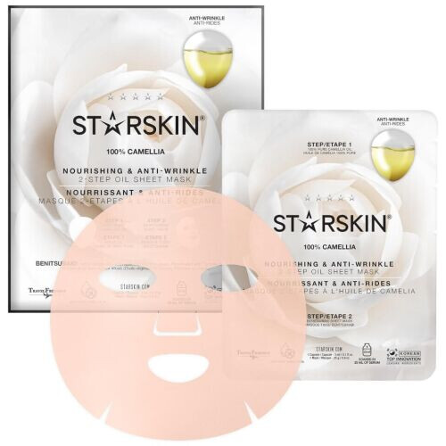 100% Camellia Nourishing & Anti-Wrinkle 2-Step Oil Sheet Mask