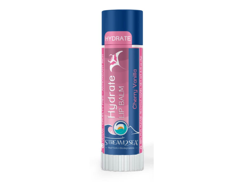 Stream2Sea Hydrate Lip Balm, Cherry Vanilla, 0.15 oz/4 g