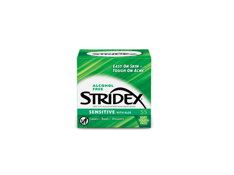 Stridex Sensitive Soft Touch Pads, Aloe, 55 count