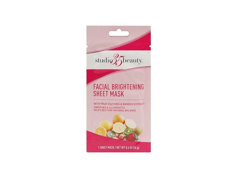 Studio 35 Beauty Fruit Enzyme Bamboo Sheet Mask, 0.6 oz