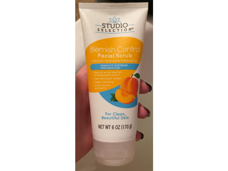 Studio Selection Blemish Control Facial Scrub, Apricot, 6 oz/170 g