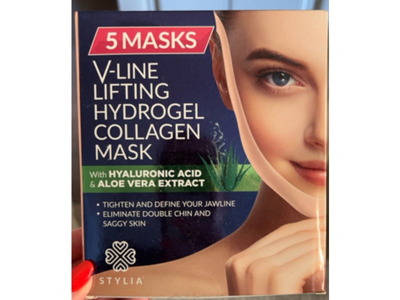 Stylia V-Line Lifting Hydrogel Collagen Mask, 5 Count