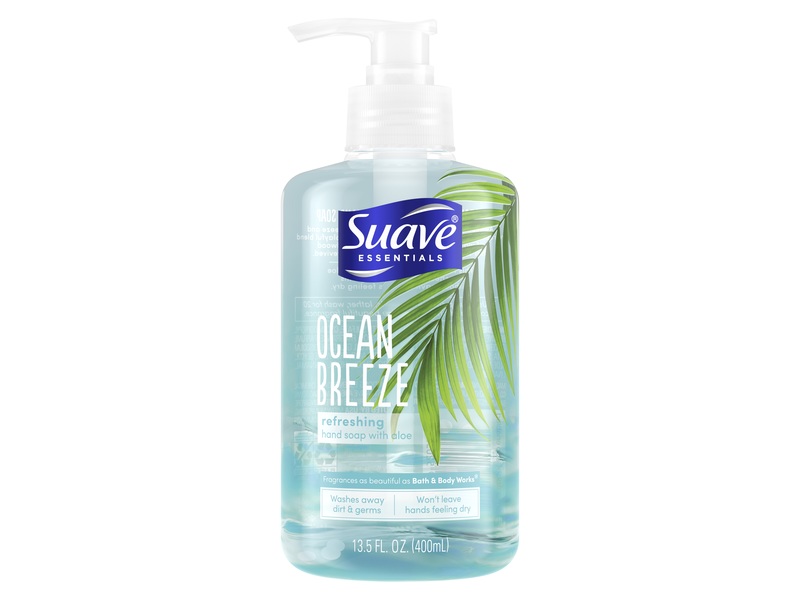 Suave Hand Soap, Ocean Breeze, 13.5 fl oz/400 mL