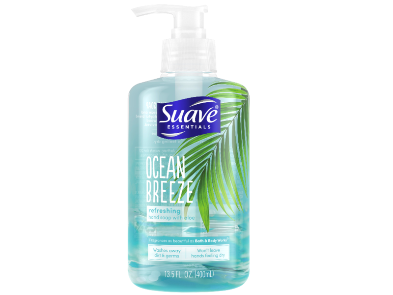 Suave Ocean Breeze Hand Soap With Aloe, Refreshing, 13.5 fl oz