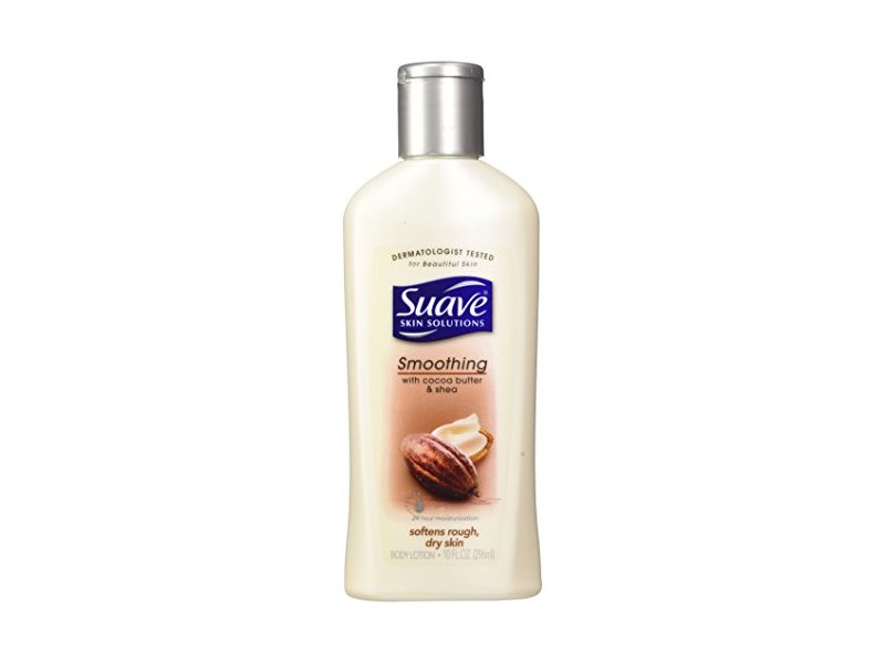 Suave Smoothing with Cocoa Butter & Shea Body Lotion, 10 Fluid Ounce
