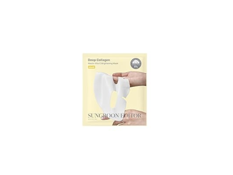 Sunboon Editior Brightening Mask, Niacin-Vita C, 1.30 fl oz/37 g, Pack Of 4