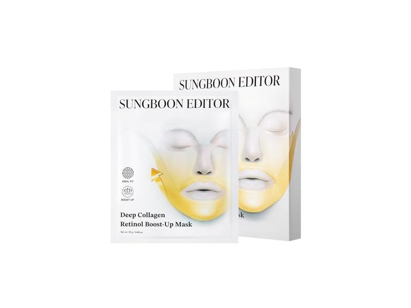Sungboon Editor Deep Collagen Retinol Boost Up Mask, 0.88 oz/25 g, Count