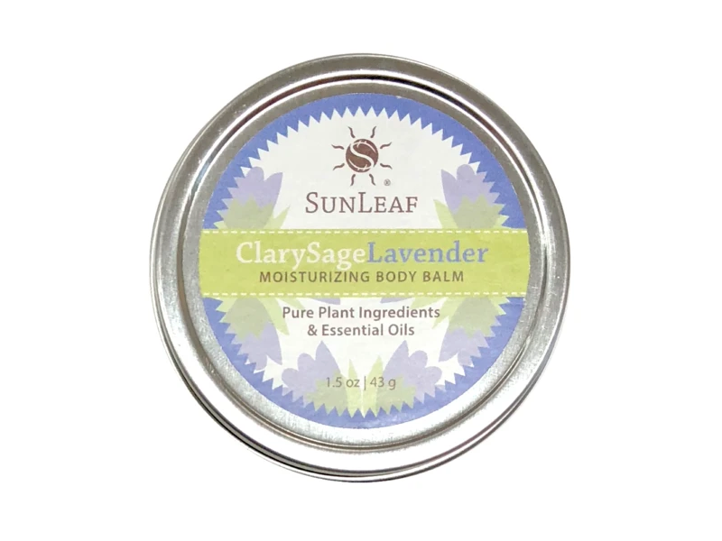 SunLeaf Moisturizing Body Balm, Clarysage Lavender, 1.5 oz/43 g