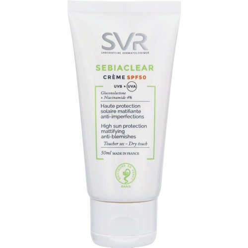 Sebiaclear SPF 50 High Sun Protection Mattifying Anti Blemishes Creme