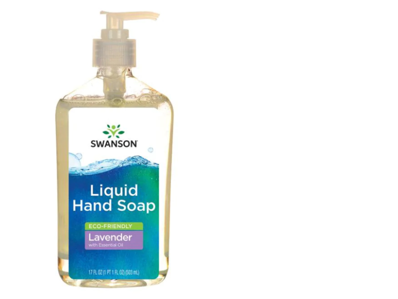 Swanson Liquid Hand Soap, Lavender, 17 fl oz/503 mL