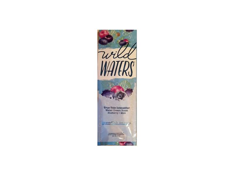 Swedish Beauty Wild Waters True Tide Intensifier Water Cream Boost, Blueberry + Mint, 0.6 fl oz