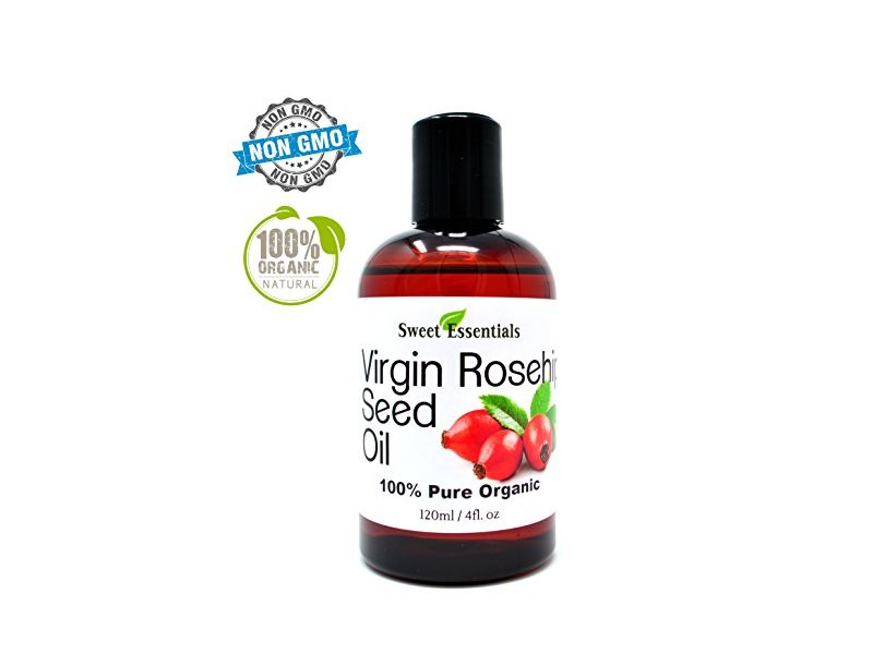 Sweet Essentials Organic Unrefined Virgin Rosehip Oil, 4oz Bottle