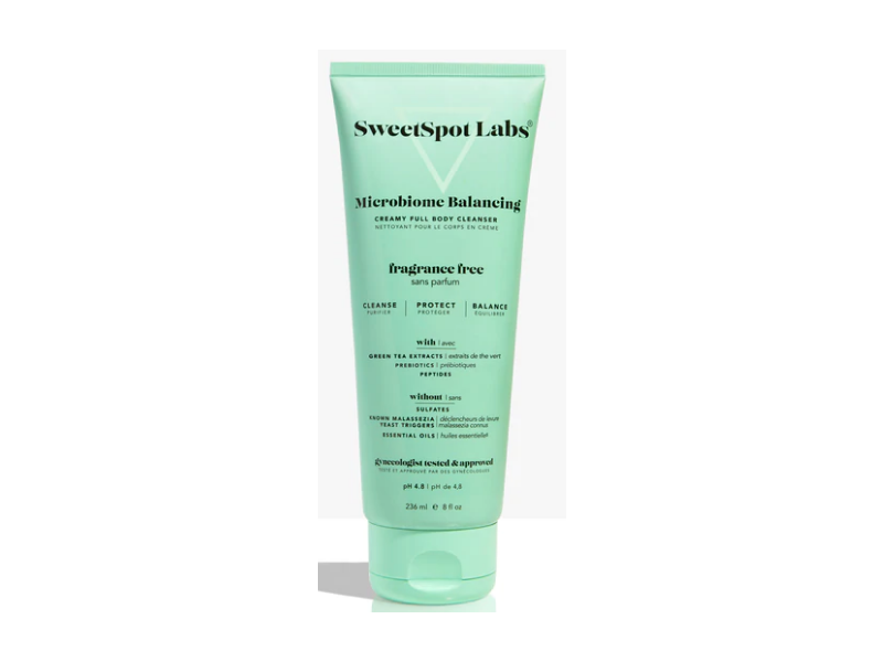SweetSpot Labs Microbiome Balancing Creamy Full Body Cleanser, 8 fl oz/236 mL