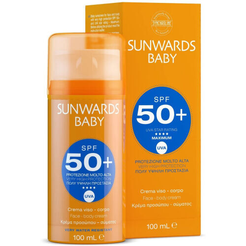 Sunwards Baby SPF 50+ Face And Body Sun Cream