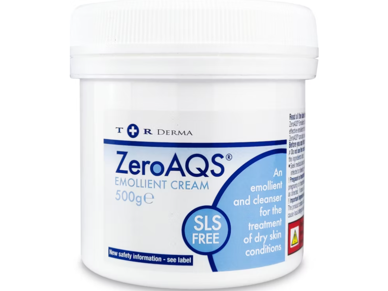 T +R Derma ZeroAQS Emollient Cream, 500 g