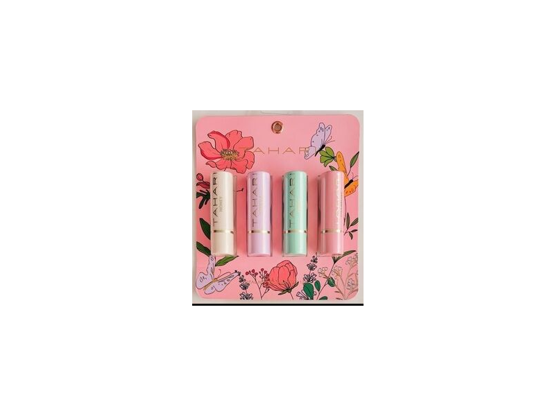Tahari Lip Balm Set, 0.11 oz/3 g, Set Of 4