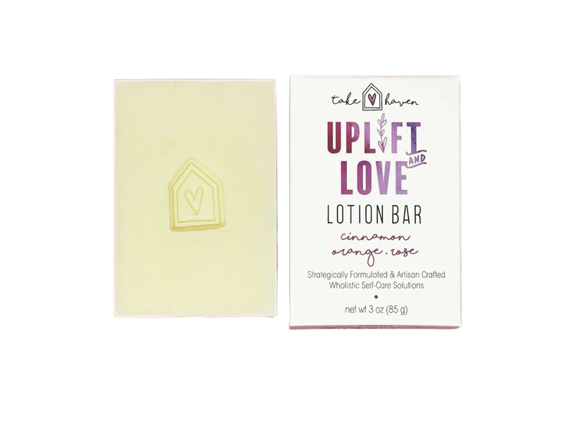 Take Haven Uplift & Love Lotion Bar, Cinnamon Orange Case, 3 oz/85 g