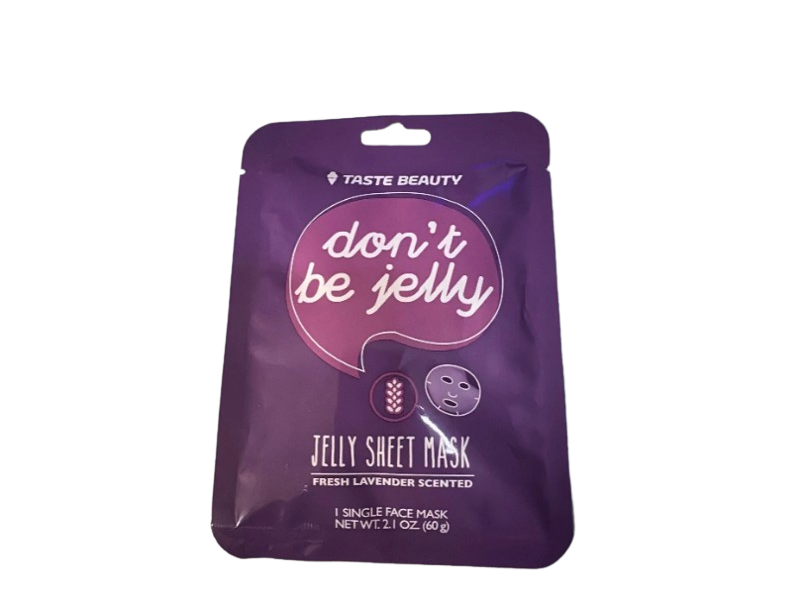 Taste Beauty Jelly Sheet Mask, Fresh Lavender Scented, 2.1 oz/ 60 g