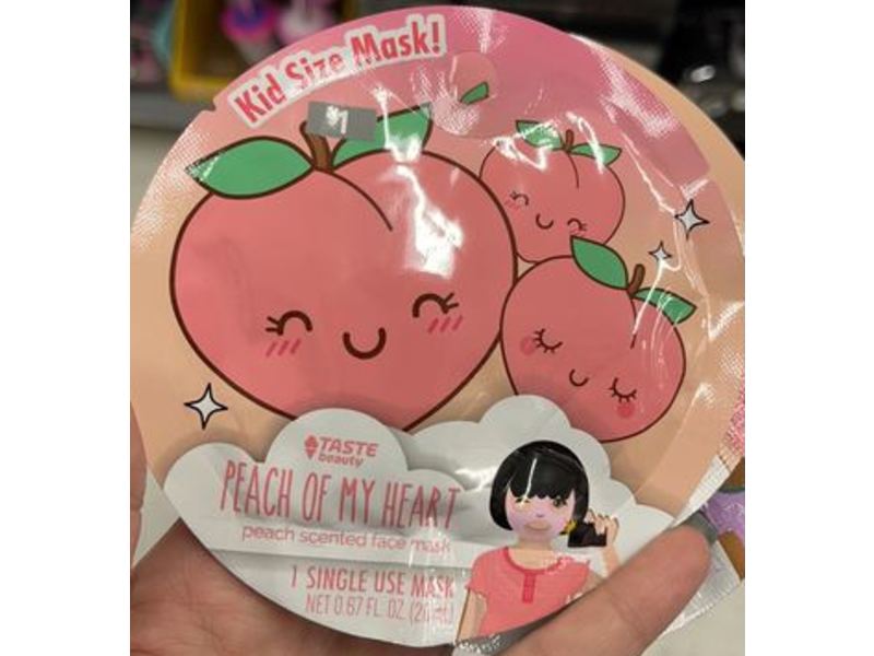 Taste Beauty Peach Of My Heart Face Mask, Peach Scented, 0.67 fl oz