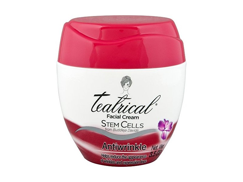 TEATRICAL Anti-Wrinkle Cream with Buddleja Davidii Stem Cells, Floral, 3.5 Ounces