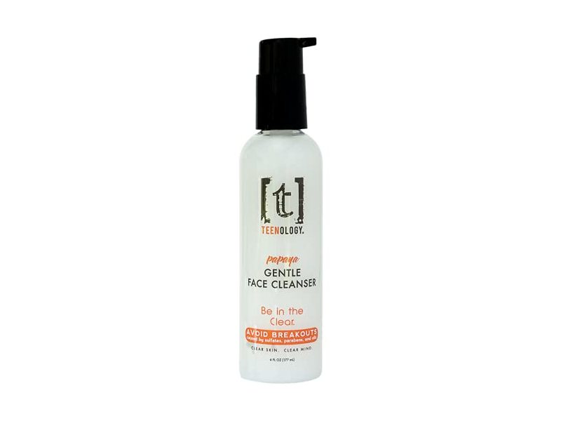 Teenology Gentle Face Cleanser, Papaya, 6 fl oz/177 mL