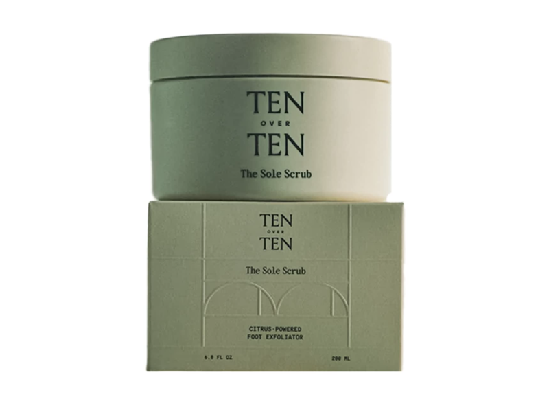 Ten Over Ten The Sole Scrub Foot Exfoliator, 6.8 fl oz/200 mL