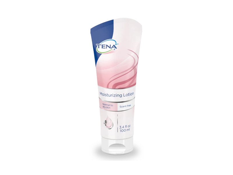 Tena Moisturizing Lotion, Scent Free, 3.4 fl oz/100 mL