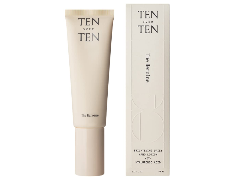 Tenoverten The Heroine Brightening Daily Hand Lotion, Hyaluronic Acid, 1.35 fl oz/40 mL