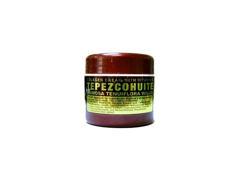 Tepezcohuite Facial & Body Cream, Collagen & Vitamin E, 2 oz/60 g